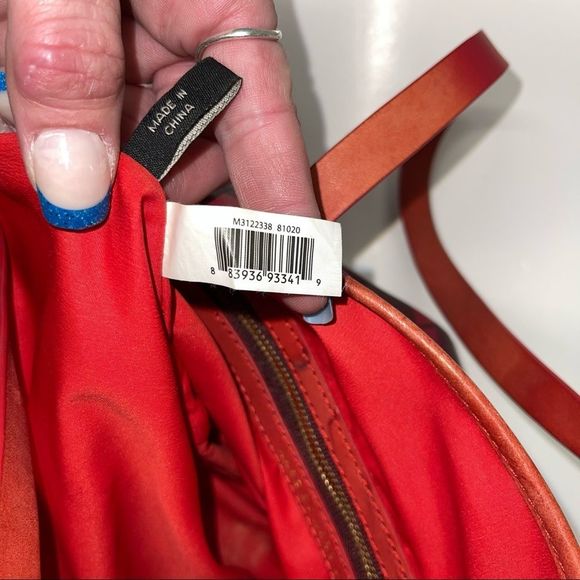 Marc by Marc Jacobs Red MBMJ Logo w/ Leather Trim Tote Bag - Picture 8 of 10